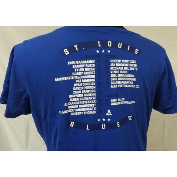 Fanatics St Louis Blues Womens XL 2019 Stanley Cup Champions V-Neck T Shirt - Picture 8 of 12
